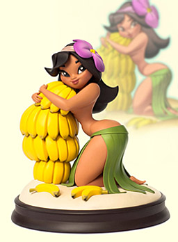 Banana girl statue